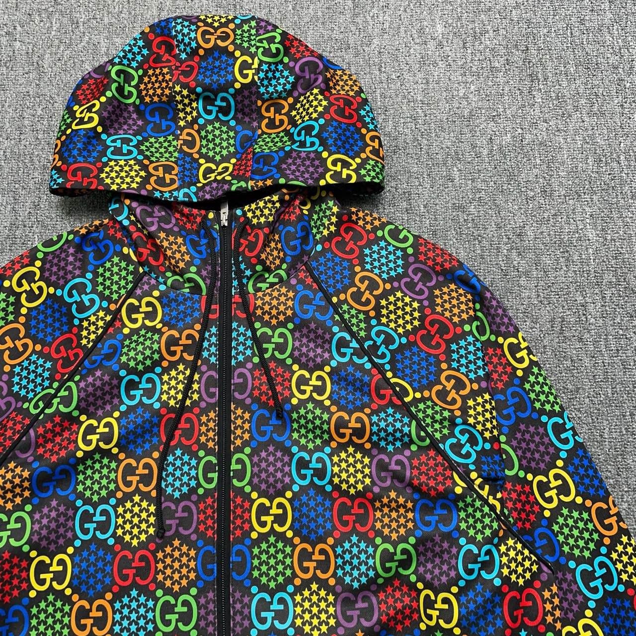 Gucci Gucci Jumping candy series logo full-print zipper hooded ja Size US S / EU 44-46 / 1 - 4 Thumbnail