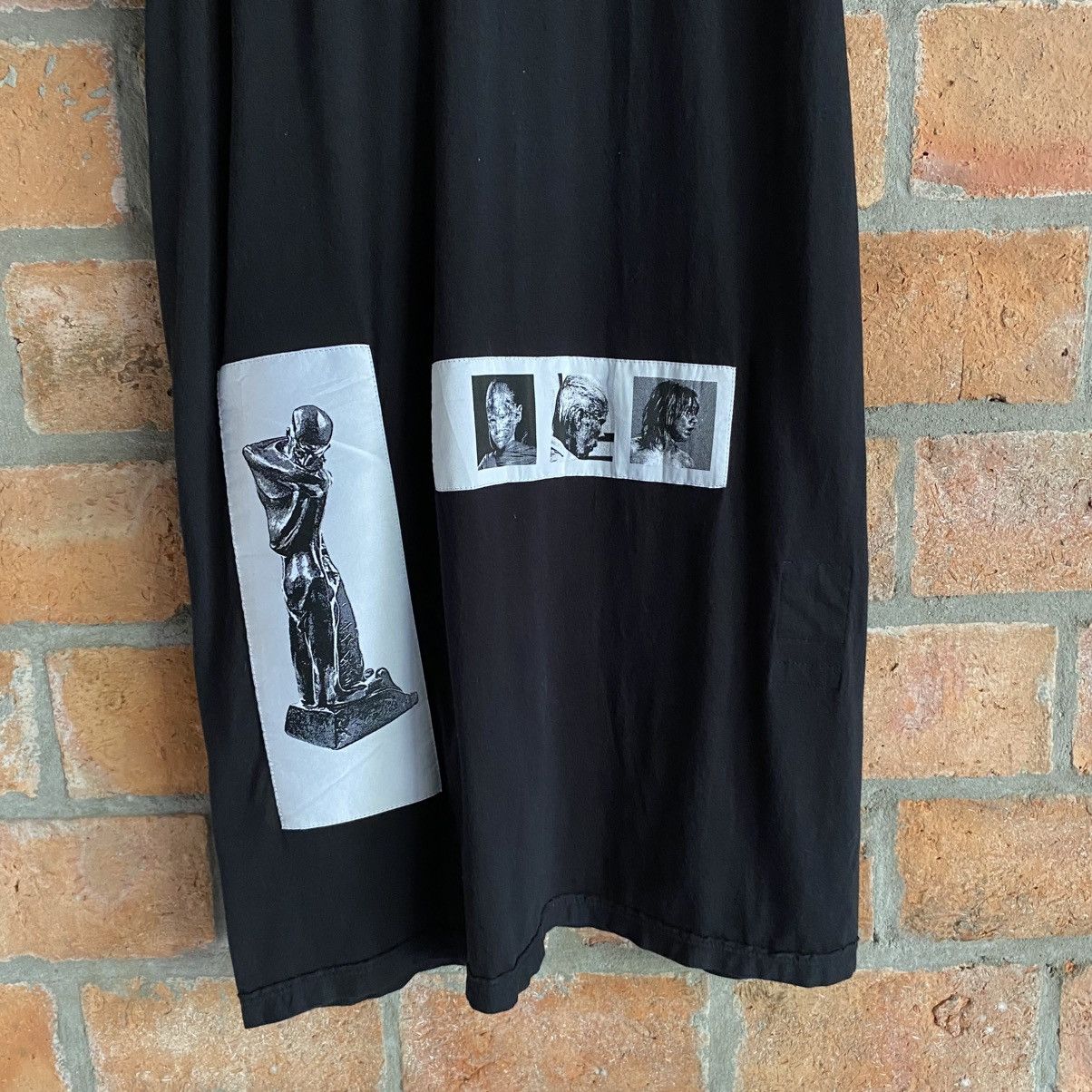 Rick Owens Drkshdw Rick Owens DRKSHDW Patch Level Tee SS2017 Size US S / EU 44-46 / 1 - 6 Thumbnail