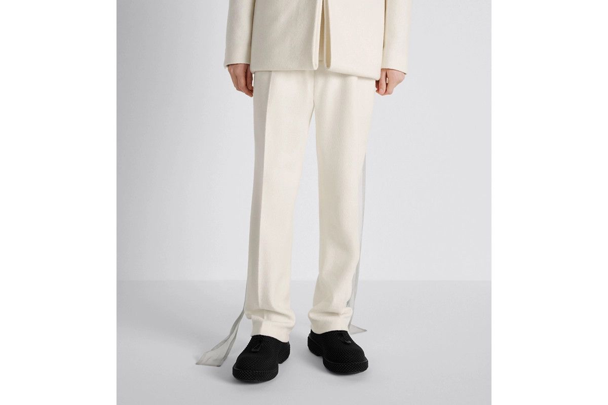 Dior o1bcso1str1124 Pleated Pants in Ecru Virgin Size US 40 / EU 56 - 7 Thumbnail
