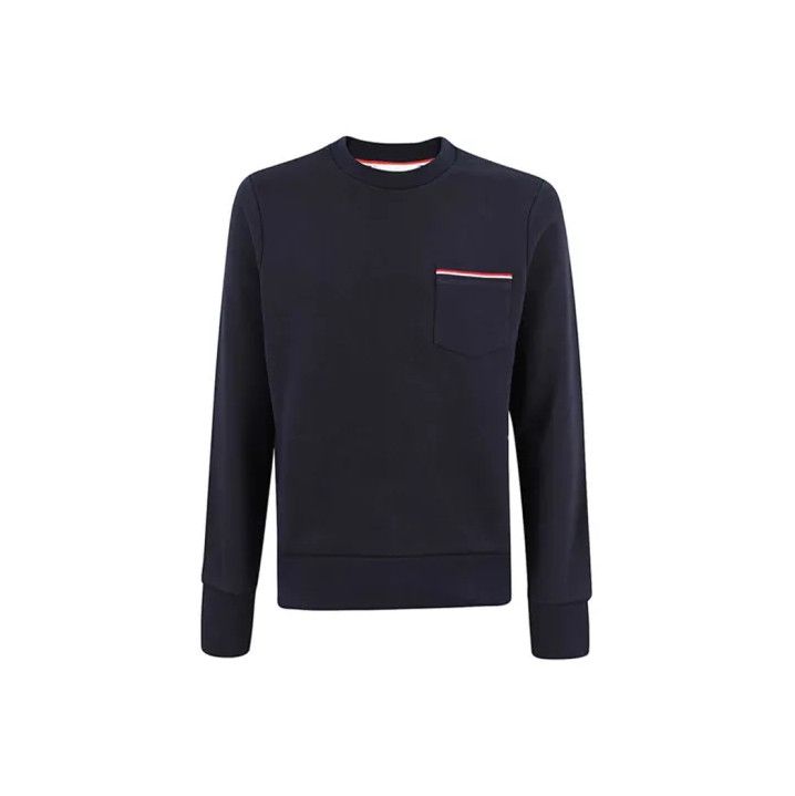 Thom Browne Thom Browne Striped Cotton Pullover Sweatshirt Size US S / EU 44-46 / 1 - 1 Thumbnail