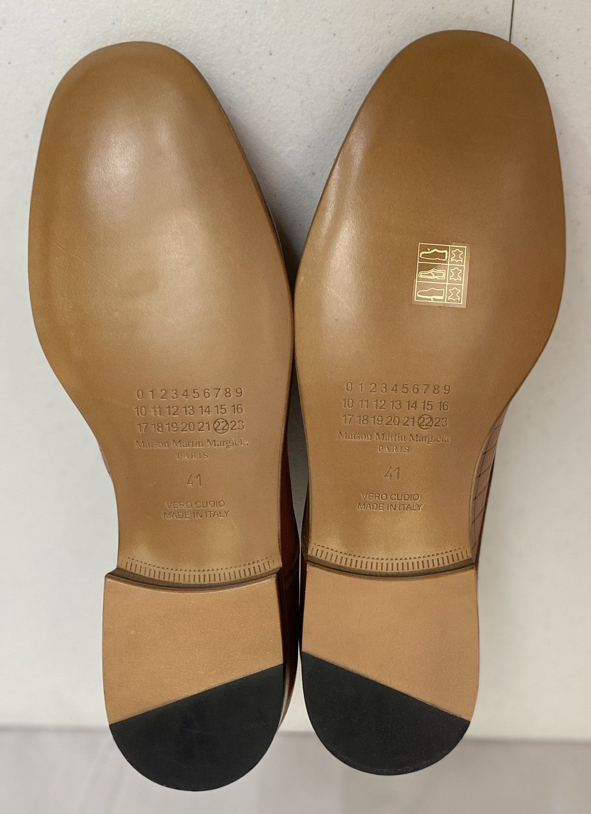 Maison Margiela Maison Margiela 22 🇮🇹 Brown veg tan laser matrix derby 8 New Size US 8 / EU 41 - 9 Thumbnail