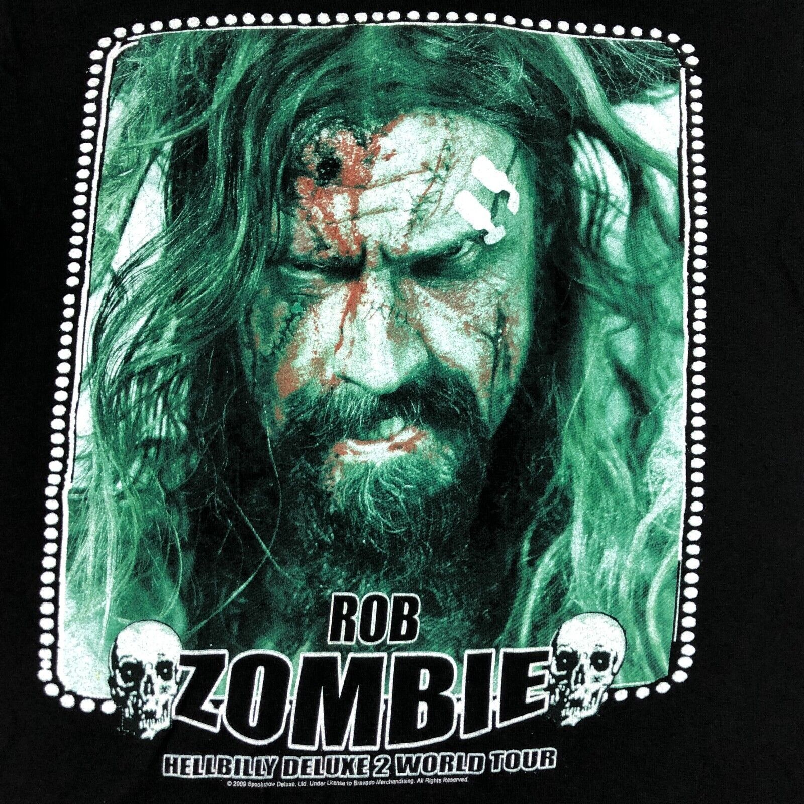 Vintage 2009 Rob Zombie Hellbilly World Tour Tee T Shirt size Medium Size US M / EU 48-50 / 2 - 2 Thumbnail