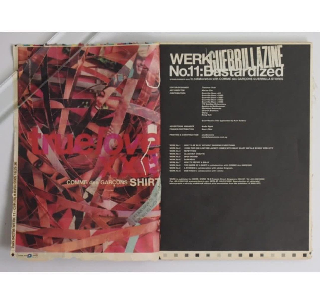 Comme des Garcons 🔥 Comme des Garçons 2005 Werk11 Guerillazine #2