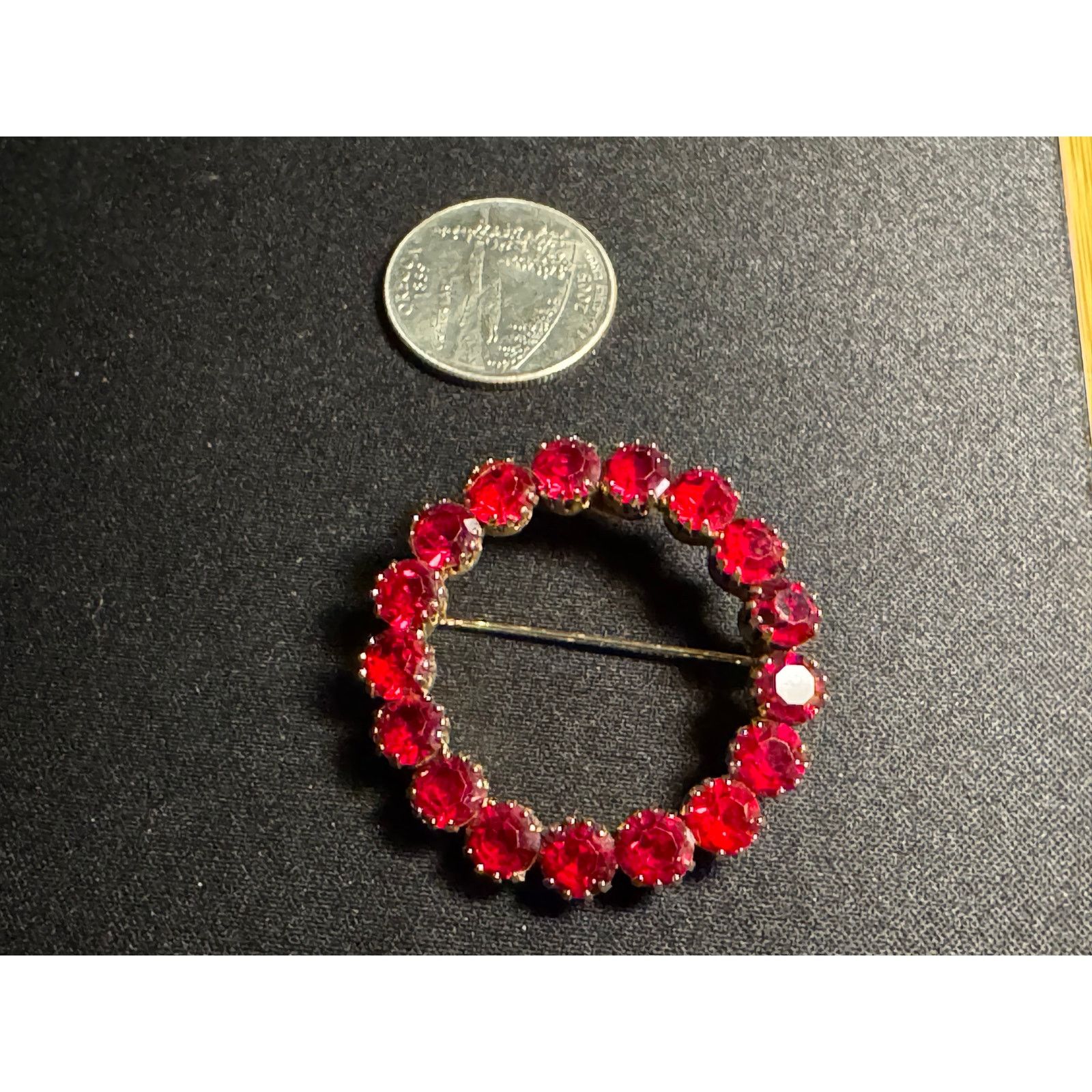 Other Vintage St Labre Red Rhinestone Brooch Size ONE SIZE - 3 Thumbnail