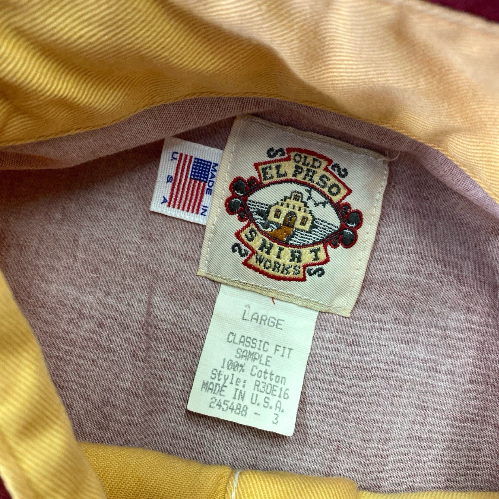 Vintage VINTAGE Old El Paso Shirt Works Western Button-Down Long Sleeve Red White Pearl Snap L Mens Shirt Button-Up Cowboys Western Retro USA Mens Size US L / EU 52-54 / 3 - 2 Thumbnail