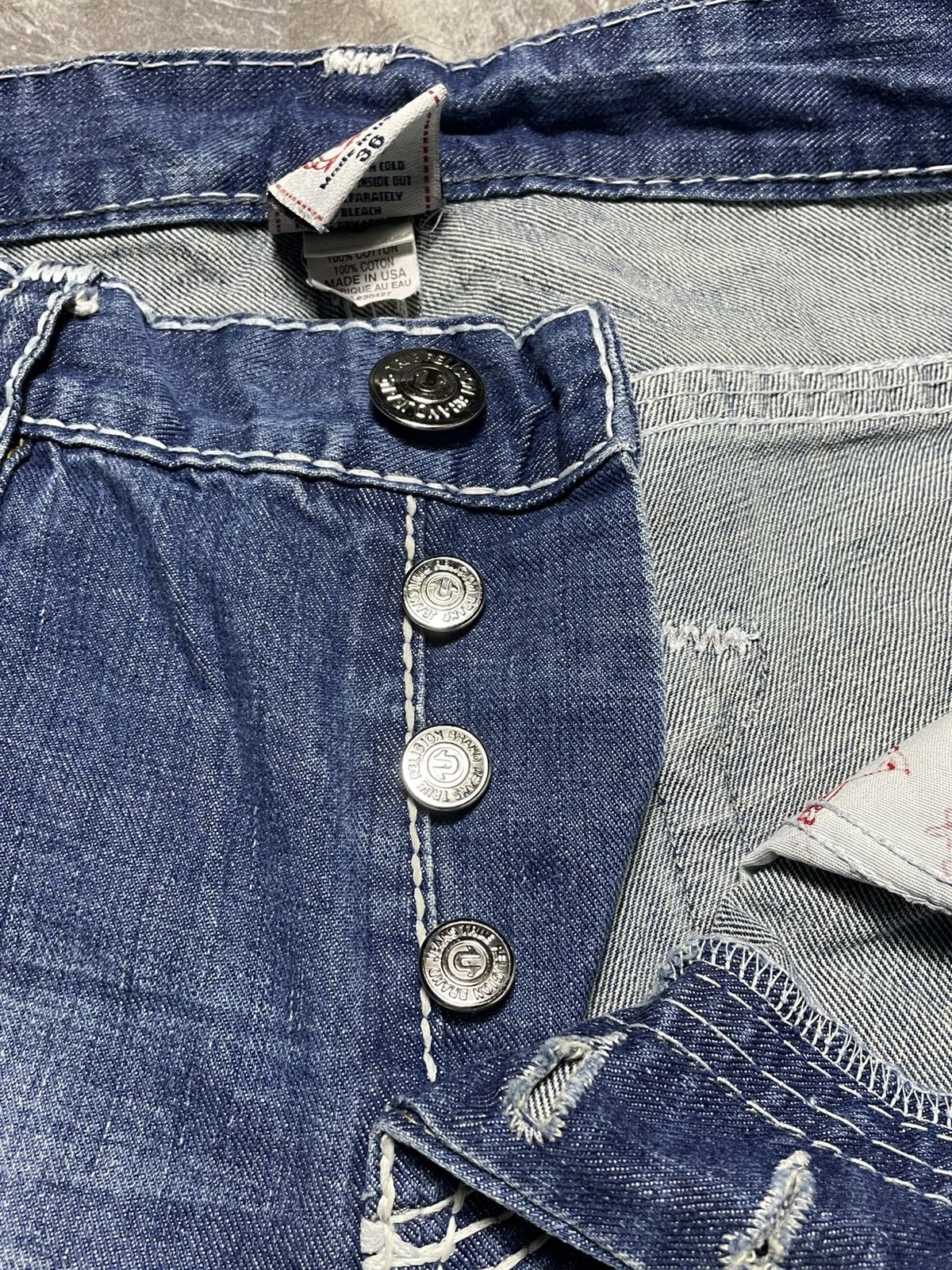 True Religion True Religion Vintage Billy Bigt Baggy Denim Jeans Y2K Blue Size US 36 / EU 52 - 8 Thumbnail