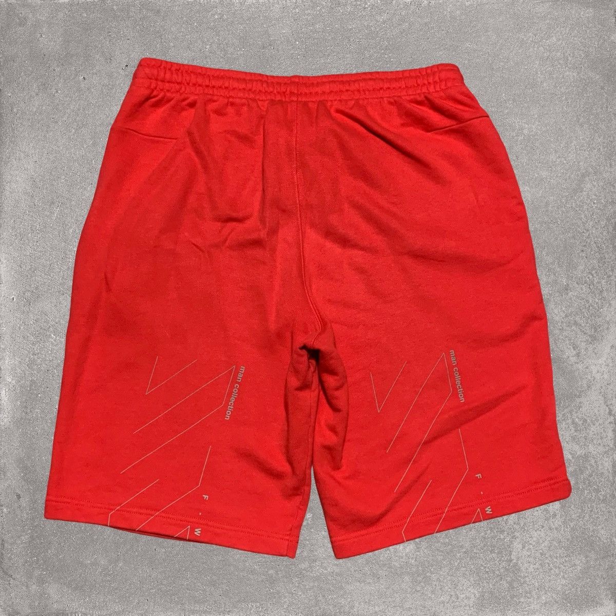 Off-White Off White XL Shorts Outline Diag Red Bottoms Virgil Abloh Size US 36 / EU 52 - 1 Thumbnail