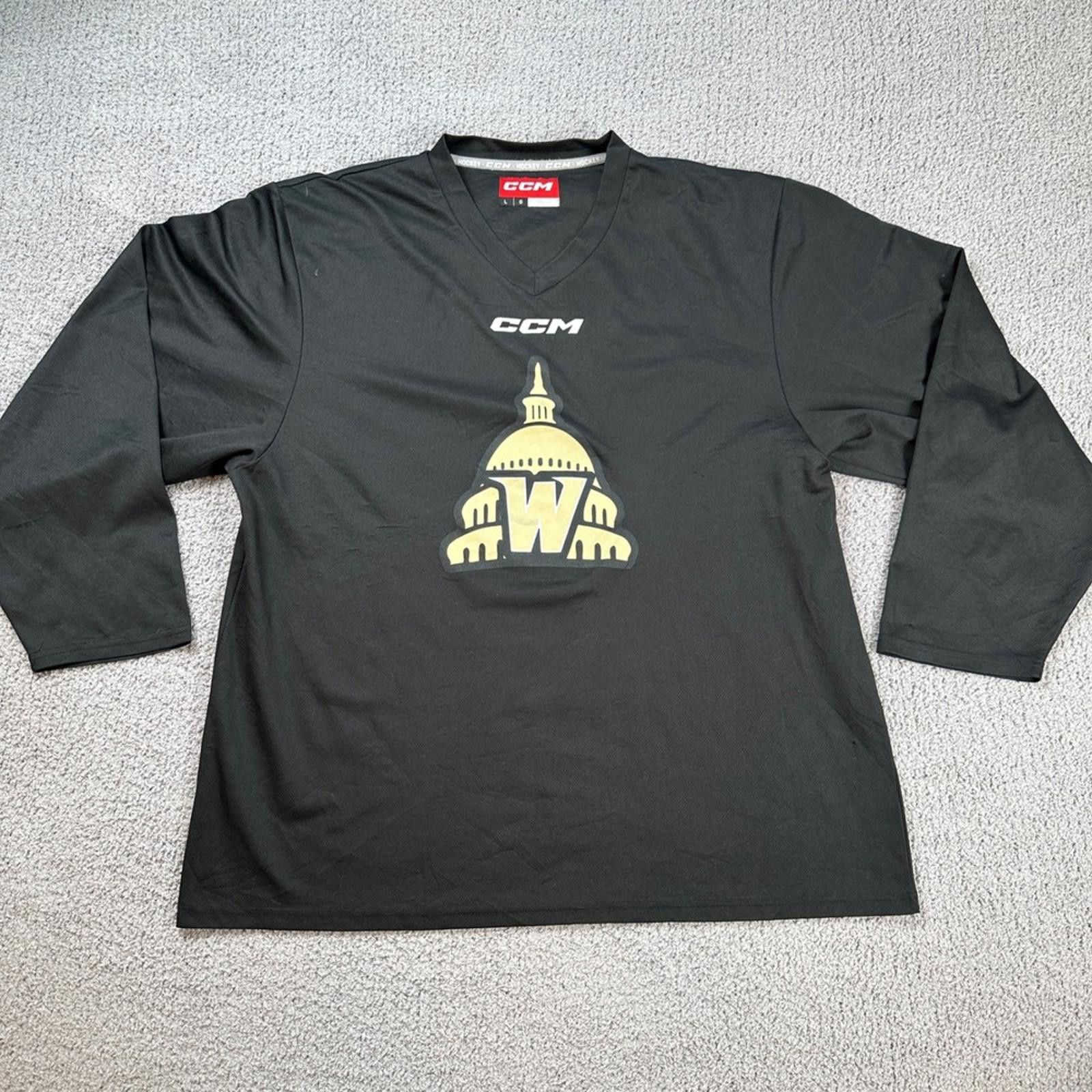 Ccm CCM Hockey Jersey Men's L Practice Training Black Gold Size US L / EU 52-54 / 3 - 1 Thumbnail