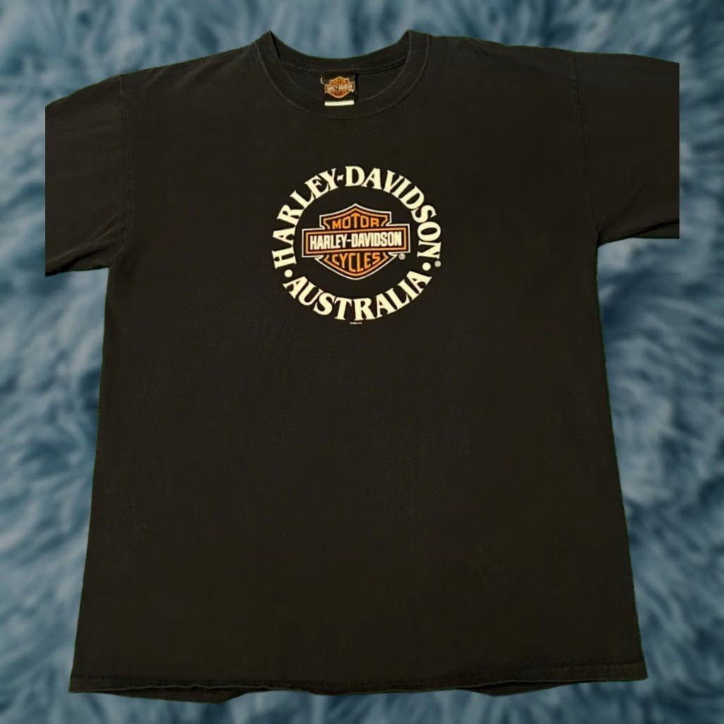 Harley Davidson VINTAGE Harley-Davidson Australia Logo Biker 2004 VTG Shirt Mens Size L Black Short Sleeve Logo 90s Y2K Punk Grunge Hip Hop Vintage Men Size US L / EU 52-54 / 3 - 1 Thumbnail