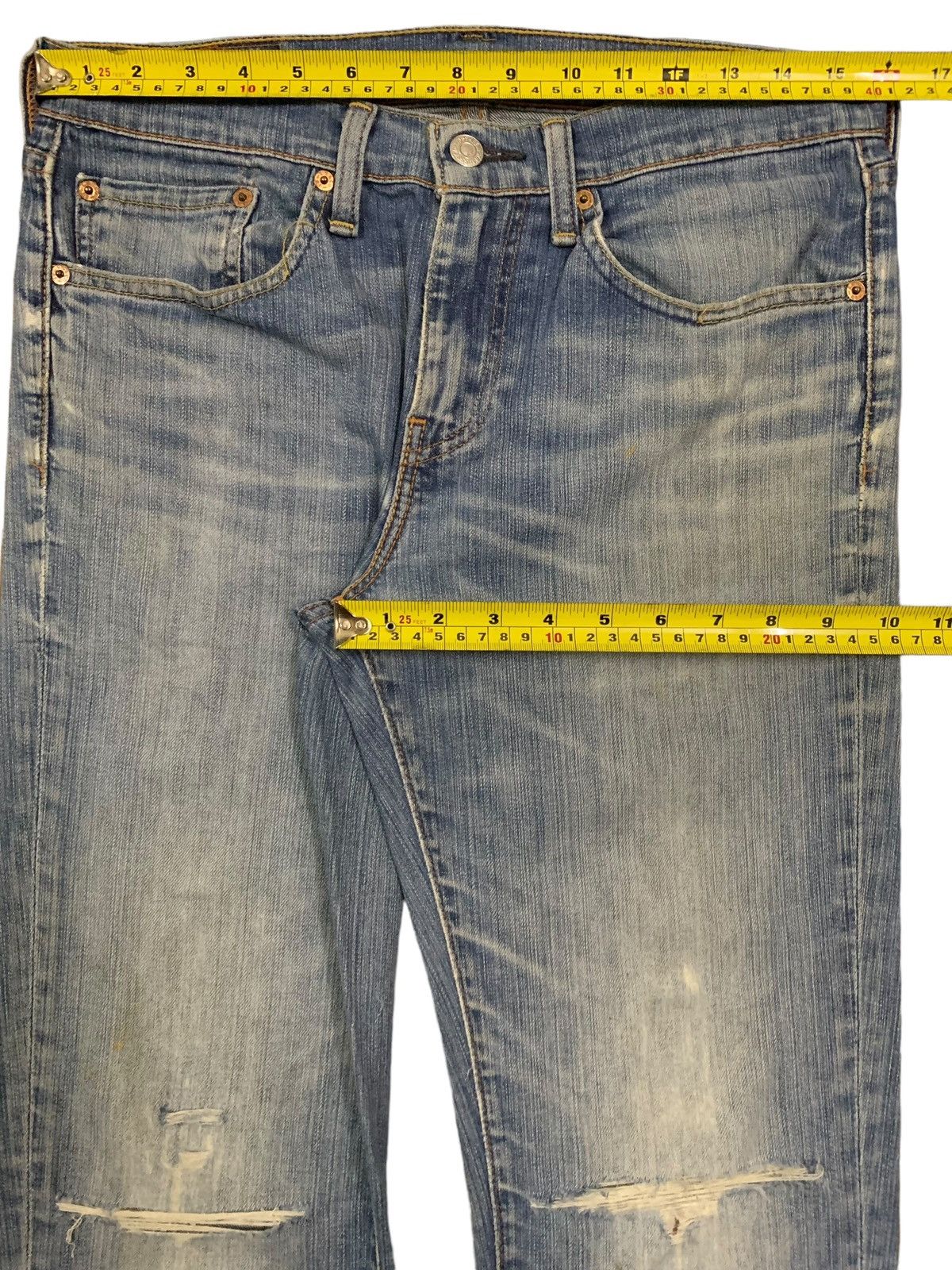 Levi's Vintage Clothing Vintage Y2K Levis 511 Blue Washed Distressed Grunge Jeans Size US 32 / EU 48 - 16 Thumbnail