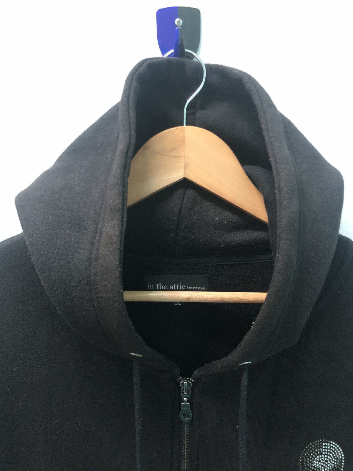 In The Attic × Vintage Vintage In The Attic Skull Hoodie Zip Up Size US L / EU 52-54 / 3 - 9 Thumbnail