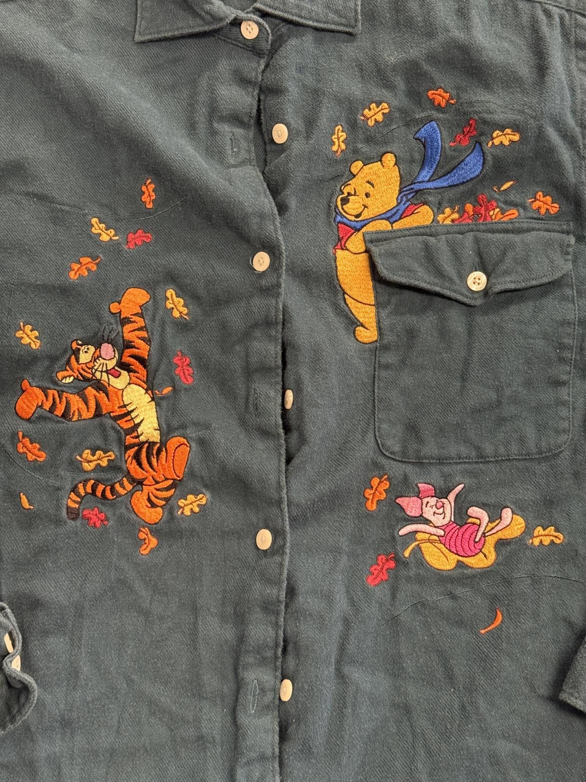 Disney VTG Disney Winnie the Pooh Button Up Timber Green - S Size US S / EU 44-46 / 1 - 3 Thumbnail