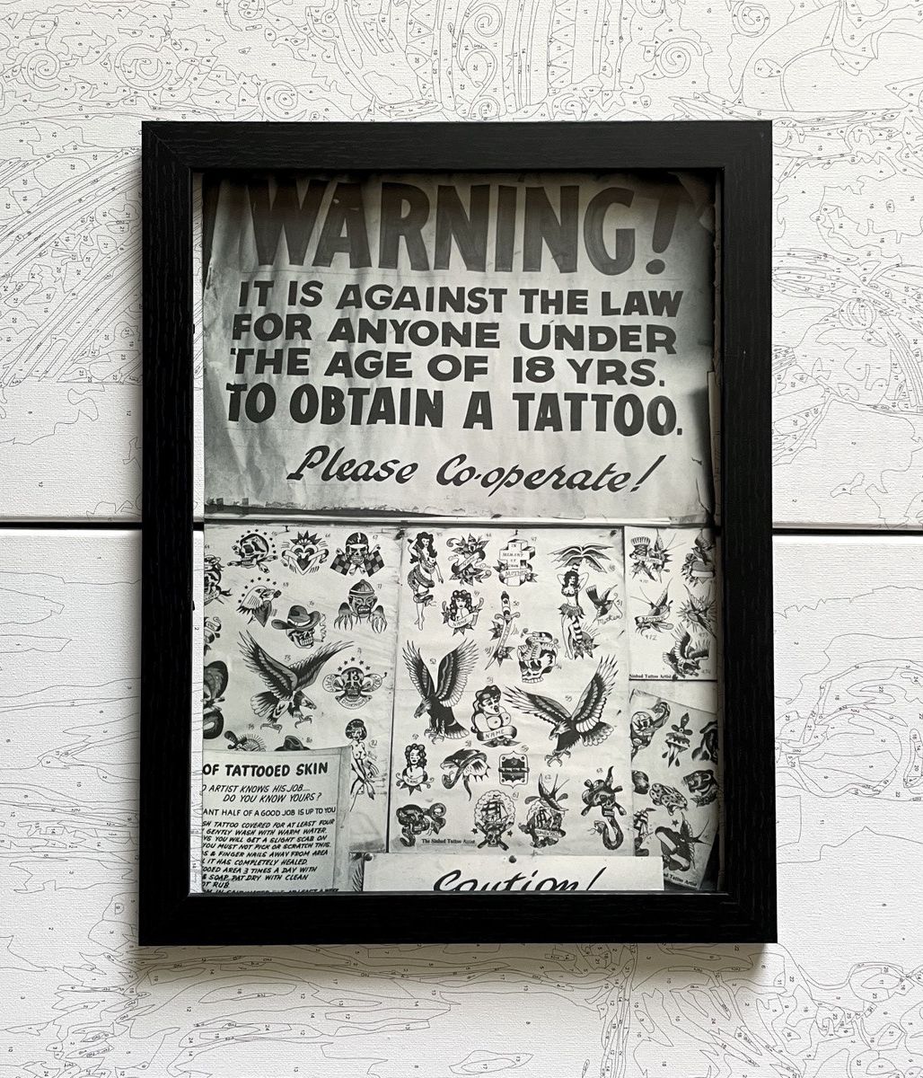Maison Margiela × Vintage Maison Martin Margiela tattoos photos poster framed 9x12 Size ONE SIZE - 1 Thumbnail