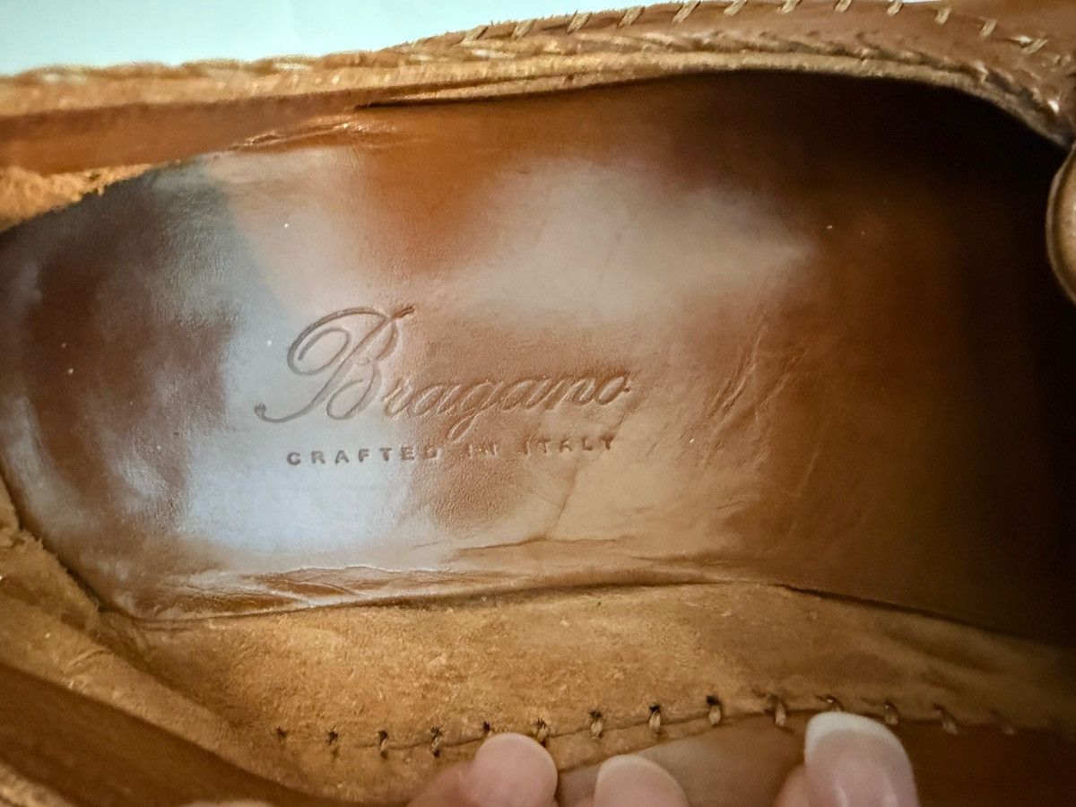 Bragano Bragano Italy Leather Tasseled Loafers 10.5 M Cognac Brown Size US 10.5 / EU 43-44 - 6 Thumbnail