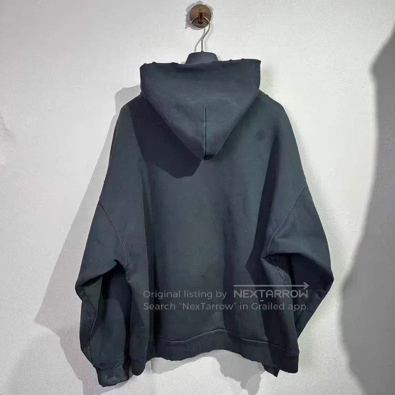 Balenciaga Balenciaga 3B Splatter Distressed Hoodie Size US M / EU 48-50 / 2 - 2 Thumbnail