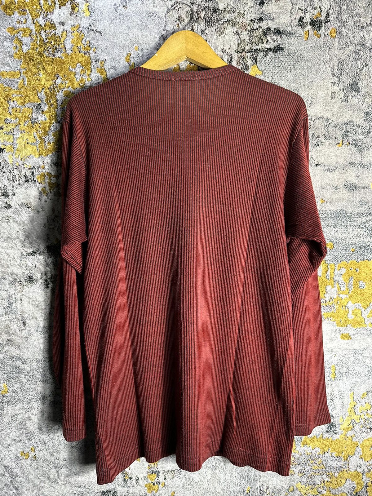 Hiroko Koshino Homme 2000s Archive HIROKO KOSHINO - WESTERN THERMAL LONG SLEEVE Size US M / EU 48-50 / 2 - 2 Thumbnail