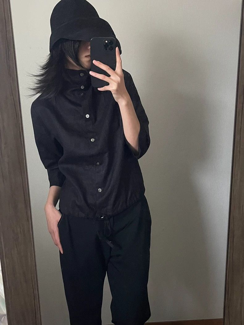 Yohji Yamamoto Yohji YamamotoCotton and linen turtleneck shirt 2503-Nextar Size US M / EU 48-50 / 2 - 3 Thumbnail