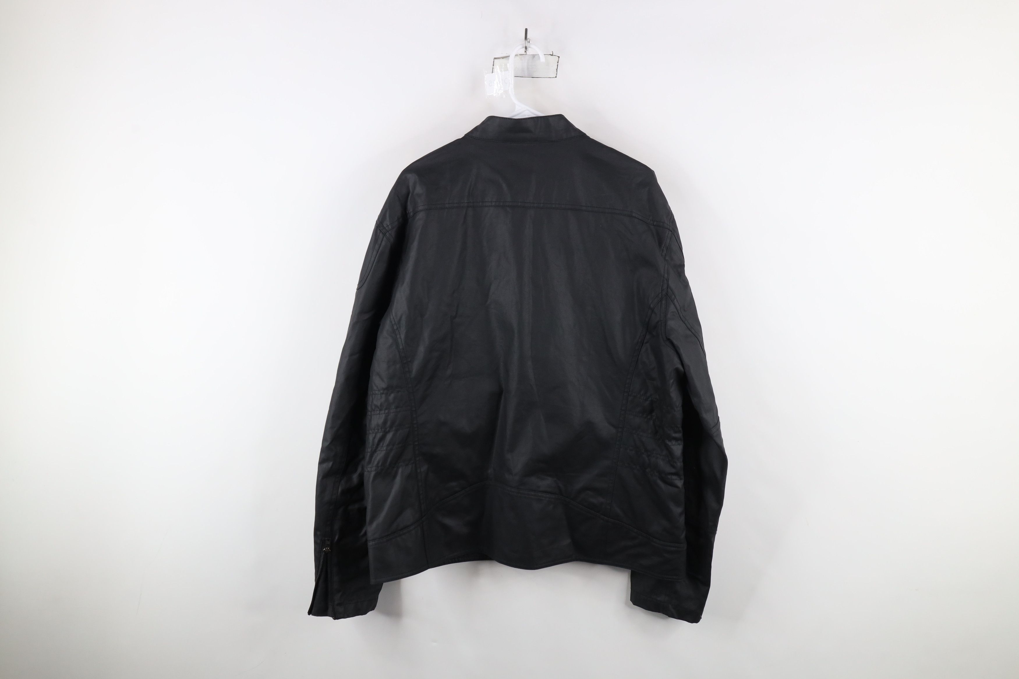 Fox Racing × Vintage Vintage Fox Racing Canvas Cafe Racer Bomber Jacket Black Size US XL / EU 56 / 4 - 11 Thumbnail