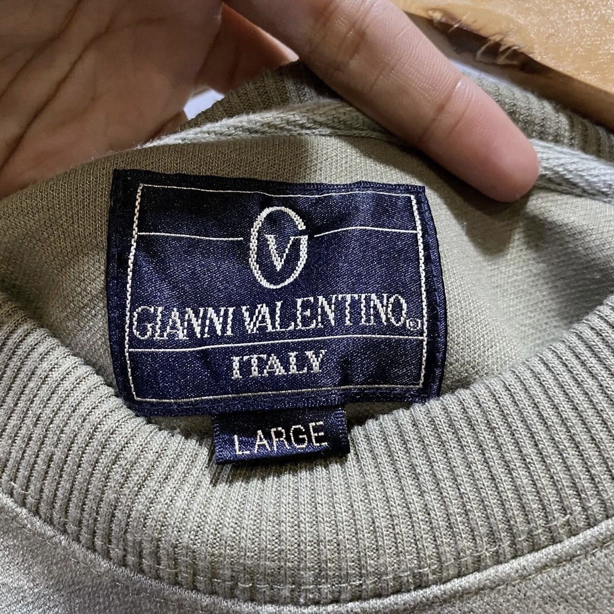 Vintage 90s Vintage GIANNI VALENTINO Sweatshirts Size US L / EU 52-54 / 3 - 4 Thumbnail