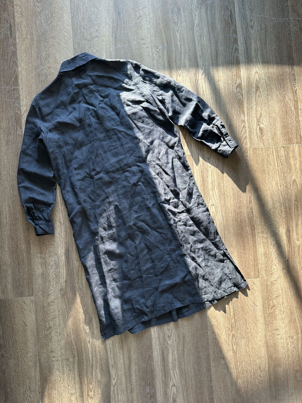 Fabiana Filippi Fabiana Filippi Linen Shirt Dress Long Sleeve Button Front Size XXS / US 00 / IT 34 - 2 Thumbnail