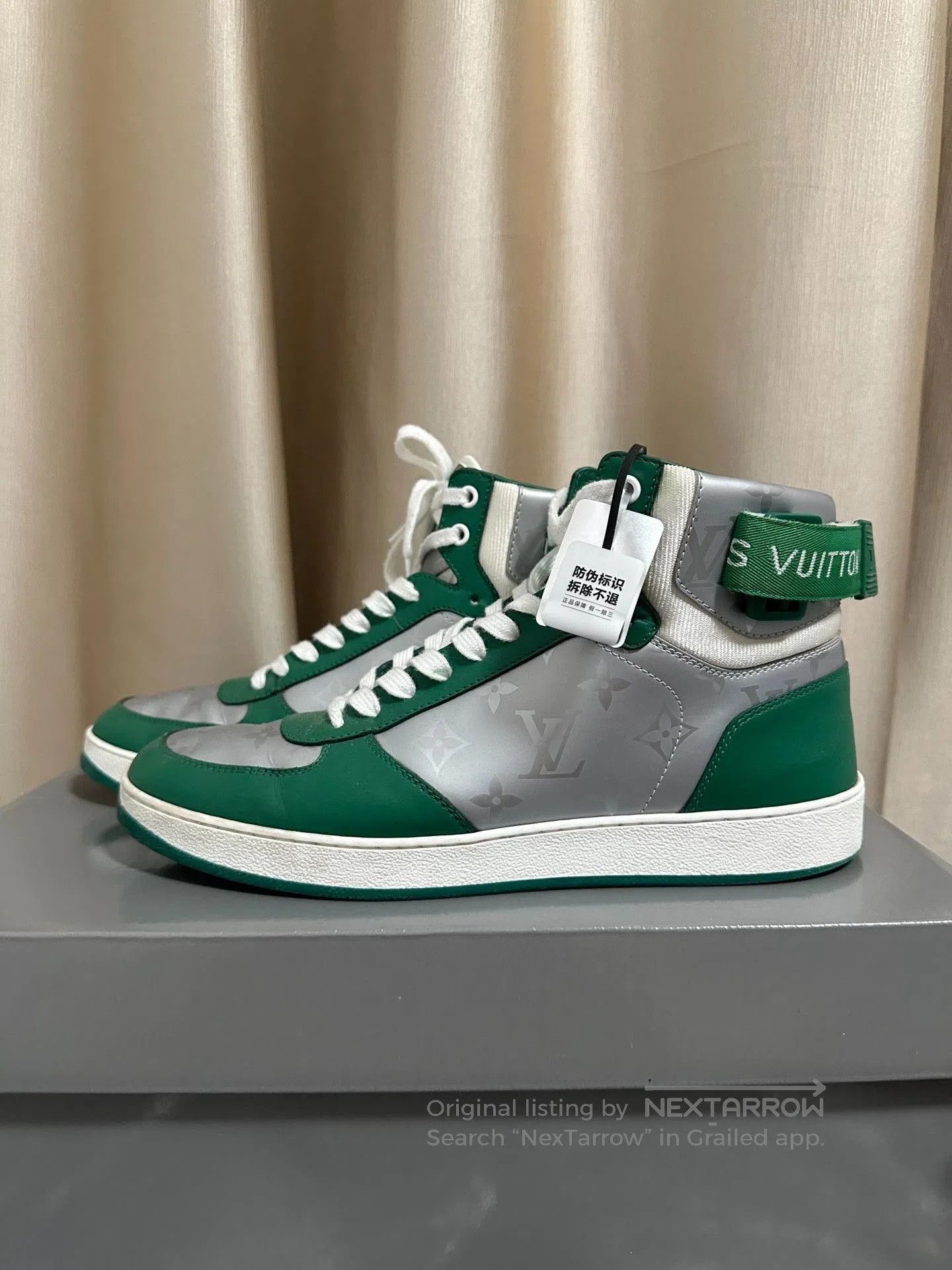 Louis Vuitton Louis Vuitton Rivoli Gray Green Sneakers. Size US 8 / EU 41 - 2 Thumbnail
