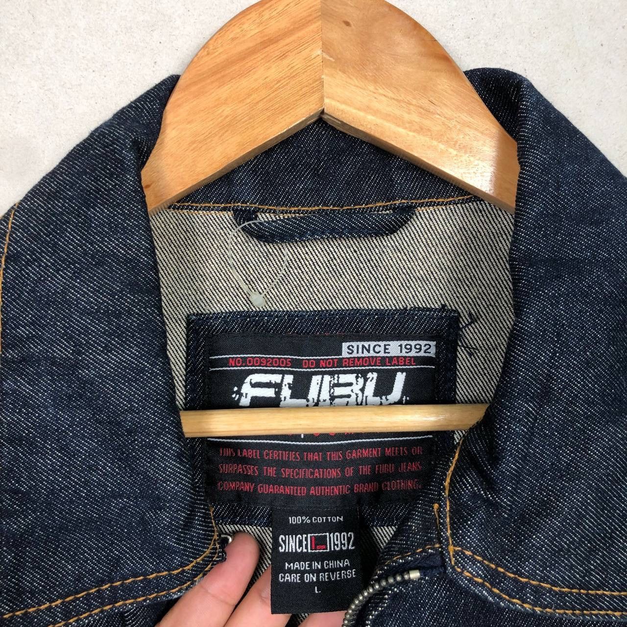 Fubu 2000s FUBU Denim Jacket Fubu Trucker Jacket Jeans Size US L / EU 52-54 / 3 - 7 Thumbnail