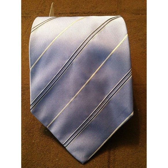 Banana Republic BANANA REPUBLIC MENS NEW BLUE 100%SILK TIE WIDTH:3 3/4" Size ONE SIZE - 2 Thumbnail