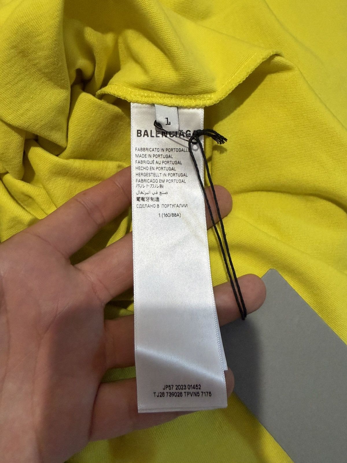 Balenciaga Balenciaga Darkwave yellow shirt Size US M / EU 48-50 / 2 - 6 Thumbnail
