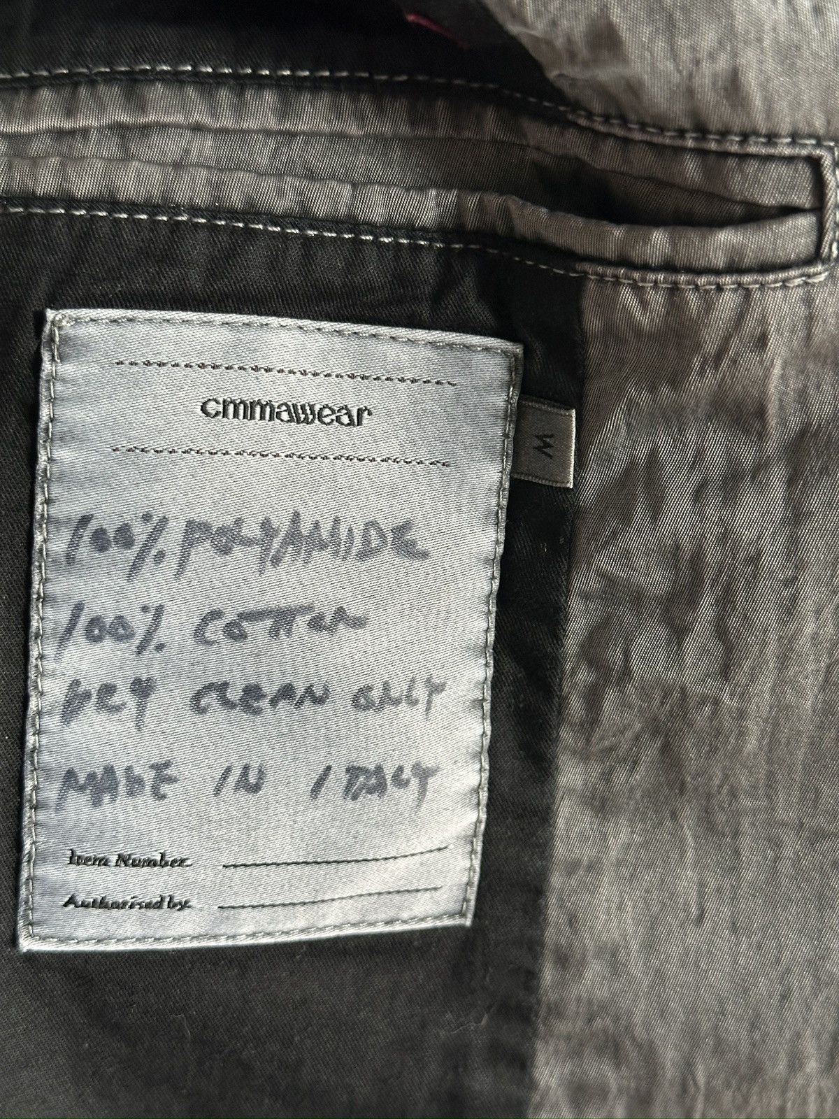 CMMAWEAR CMMAWEAR ANATOMICAL PARACHUTE BOMBER ANTHRACITE Size US M / EU 48-50 / 2 - 4 Thumbnail