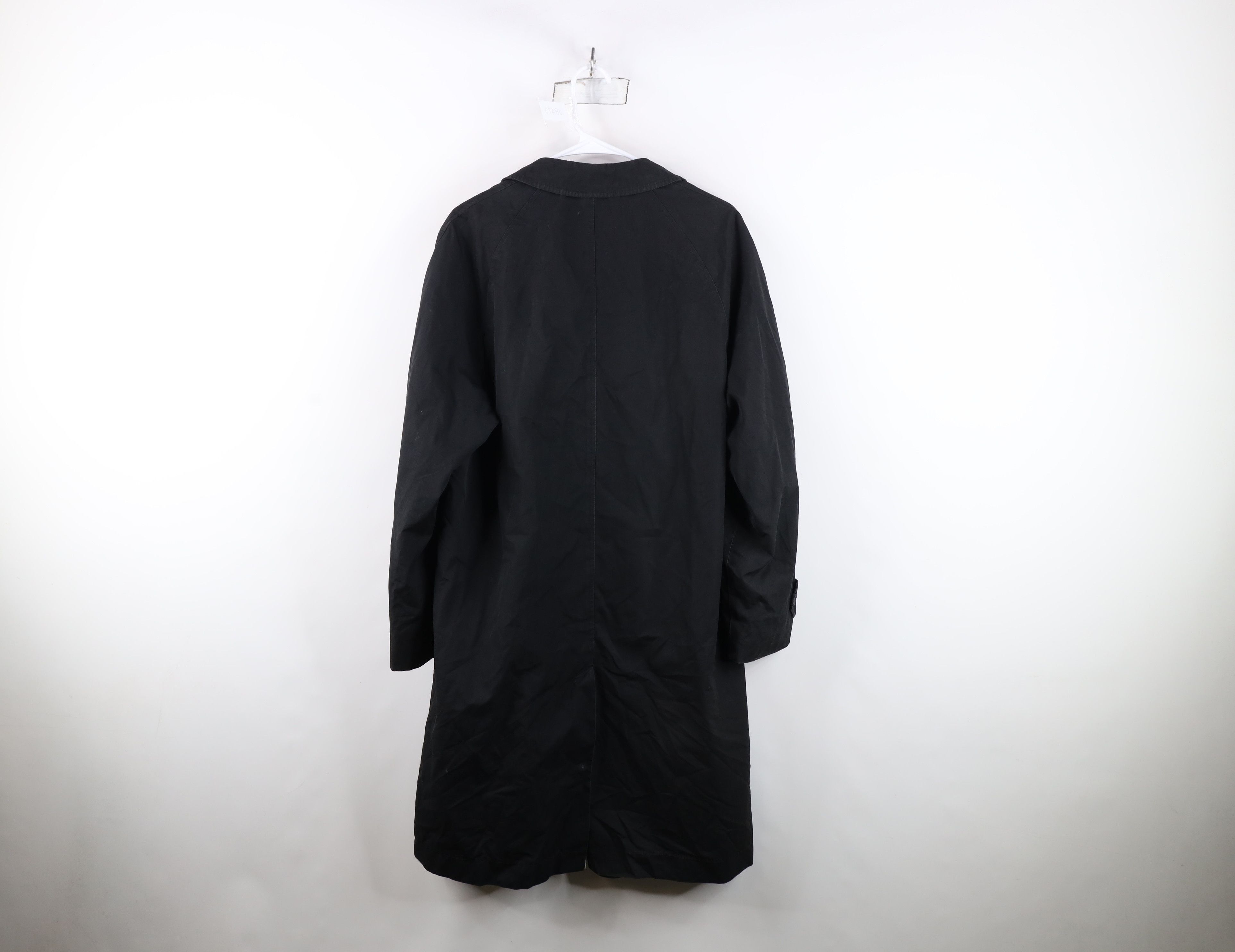Vintage Vintage 50s 60s Streetwear Trench Coat Rain Jacket Black USA Size US L / EU 52-54 / 3 - 15 Thumbnail