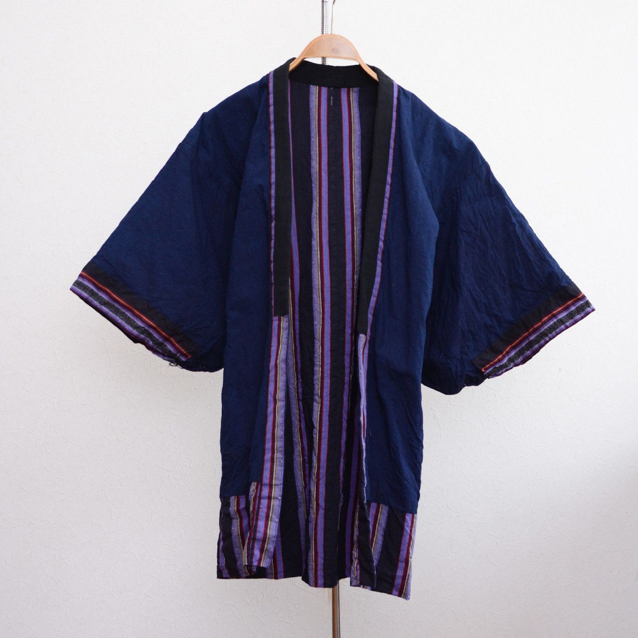 Japanese Brand × Vintage Vintage Japanese Noragi Kimono Jacket Indigo Plain Lining Size US M / EU 48-50 / 2 - 1 Thumbnail