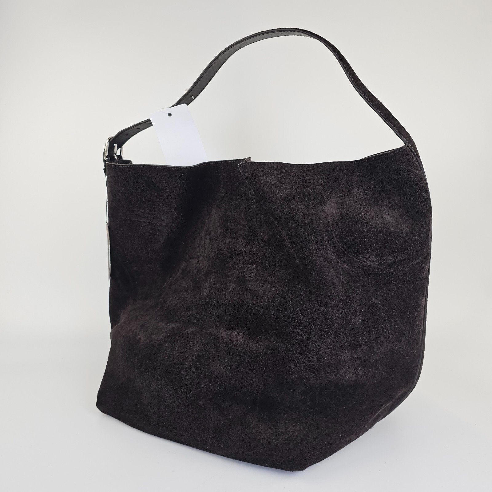 Toteme TOTEME Belted $1150 Espresso Suede Tote Bag New And Authenti Size ONE SIZE - 3 Thumbnail