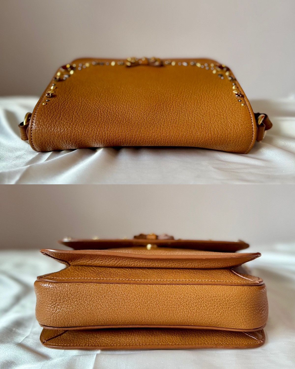 Miu Miu Authentic MIU MIU Madras Brown Crystals Crossbody Sling Bag Size ONE SIZE - 11 Thumbnail