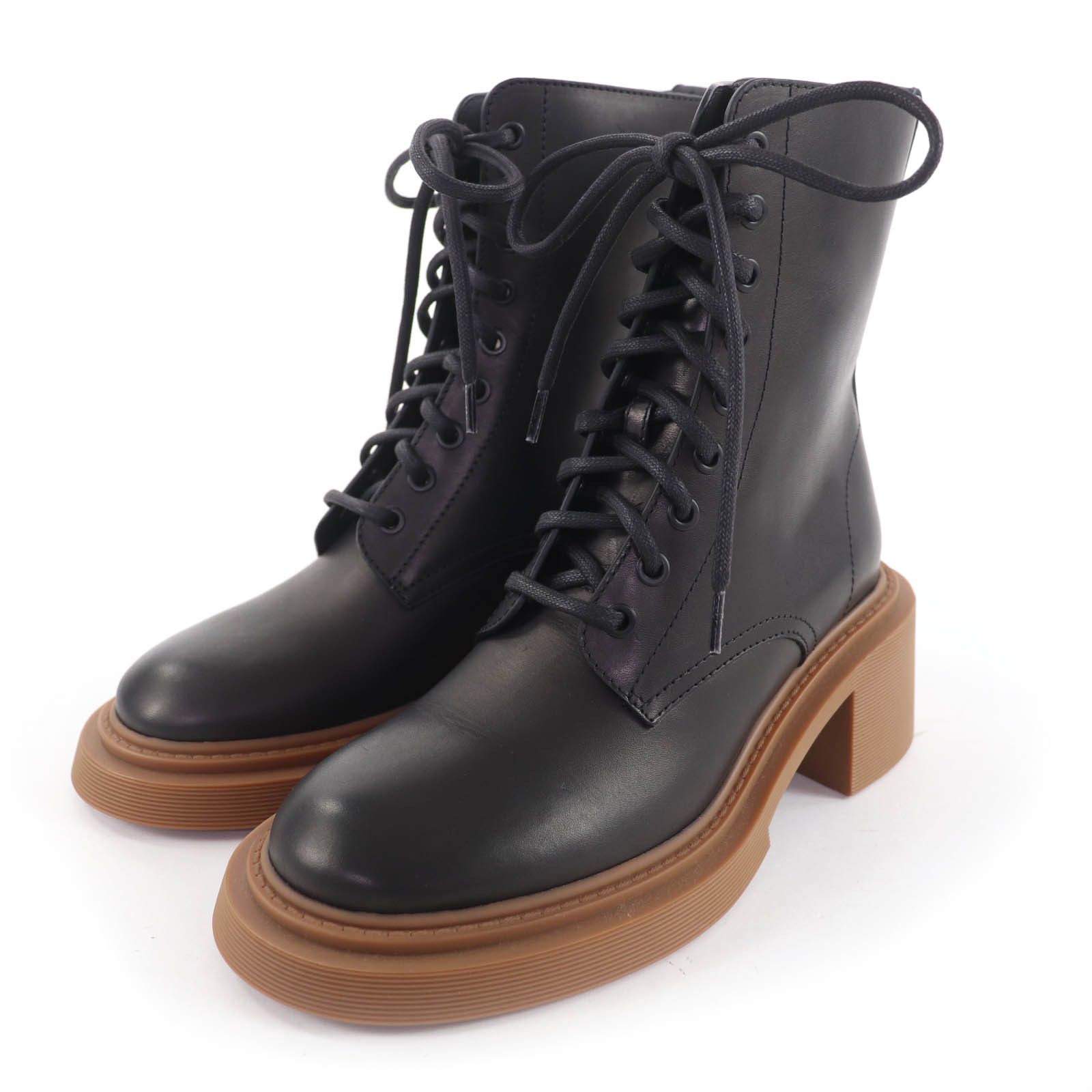 Loewe Loewe Logo-engraved Leather Boots Leather Shoes DUTY FREE for USA