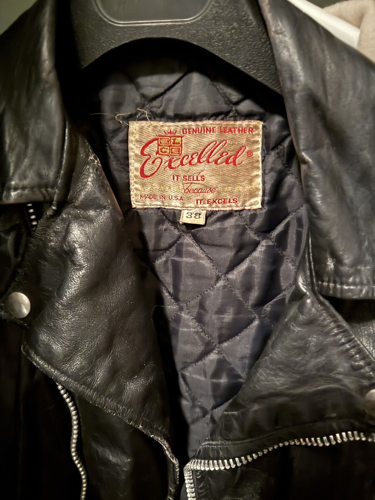 Excelled Excelled 1970s leather perfecto biker jacket Size US S / EU 44-46 / 1 - 4 Thumbnail