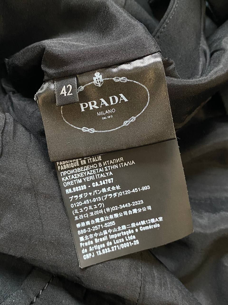 Prada Prada Black Dress Midi Kleid Black Fitted New Collections 42 Size M / US 6-8 / IT 42-44 - 8 Thumbnail