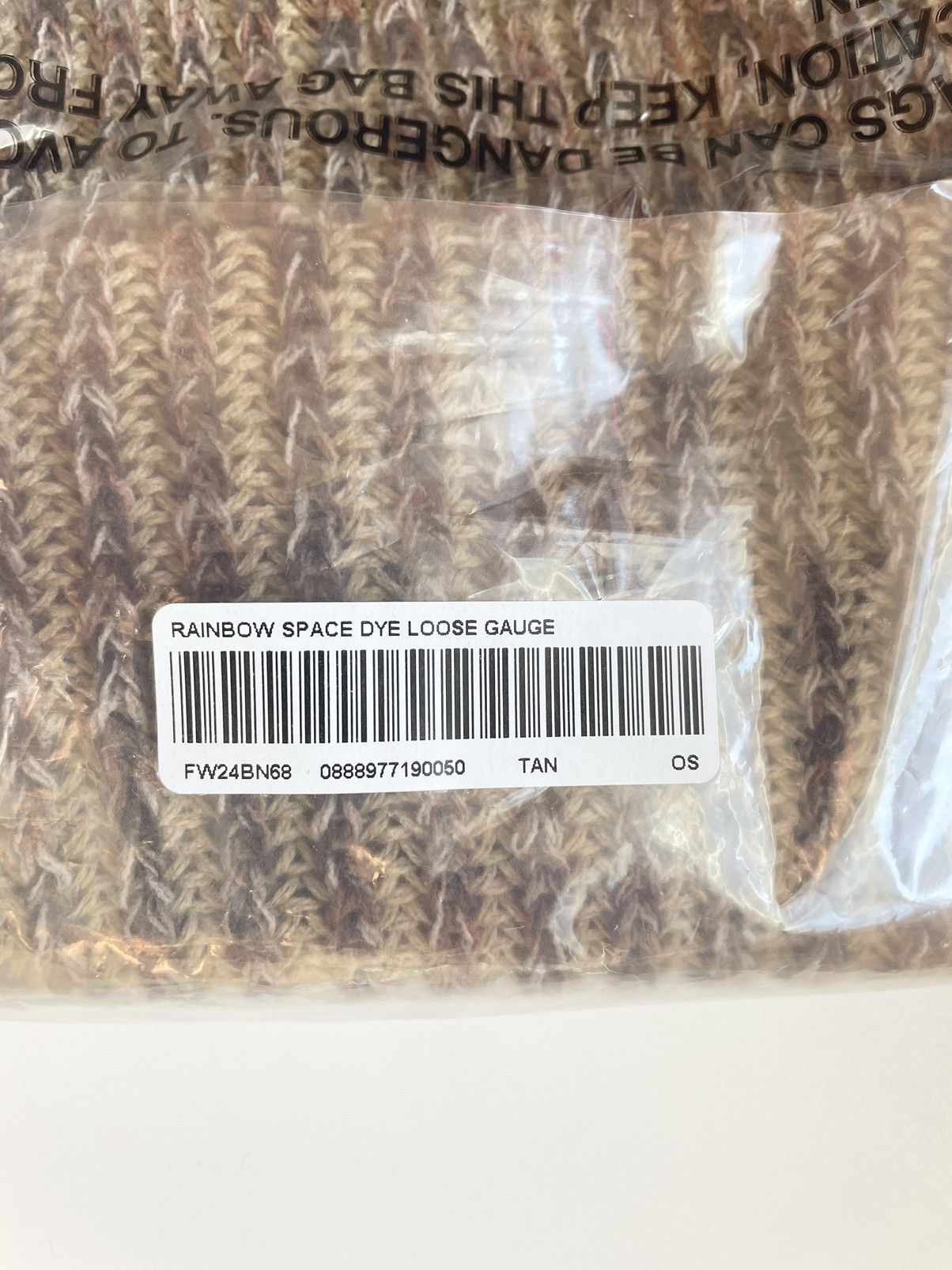 Supreme Supreme FW24 Rainbow Loose Gauge Beanie TAN Size ONE SIZE - 4 Thumbnail
