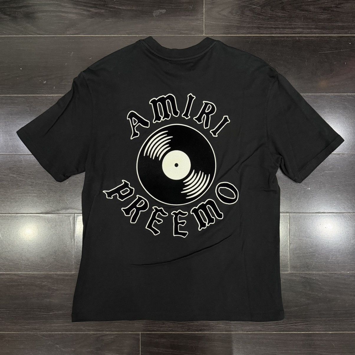Amiri Amiri Preemo Record Tee Black Size US XS / EU 42 / 0 - 5 Thumbnail