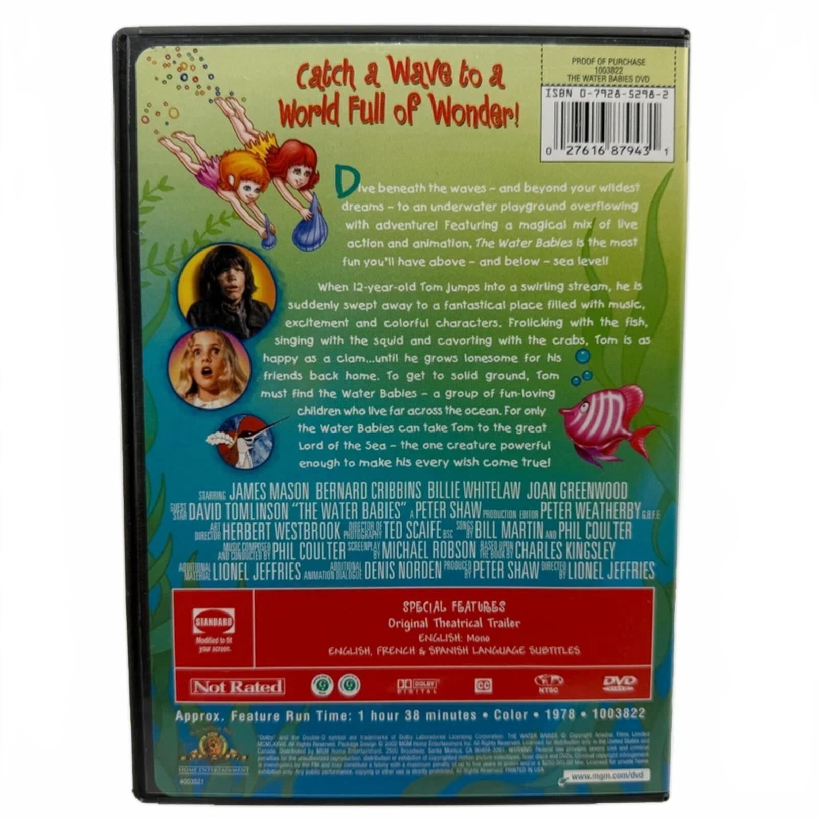 Other The Water Babies (1978) - DVD Movie - Fantasy / Musical Size ONE SIZE - 2 Thumbnail