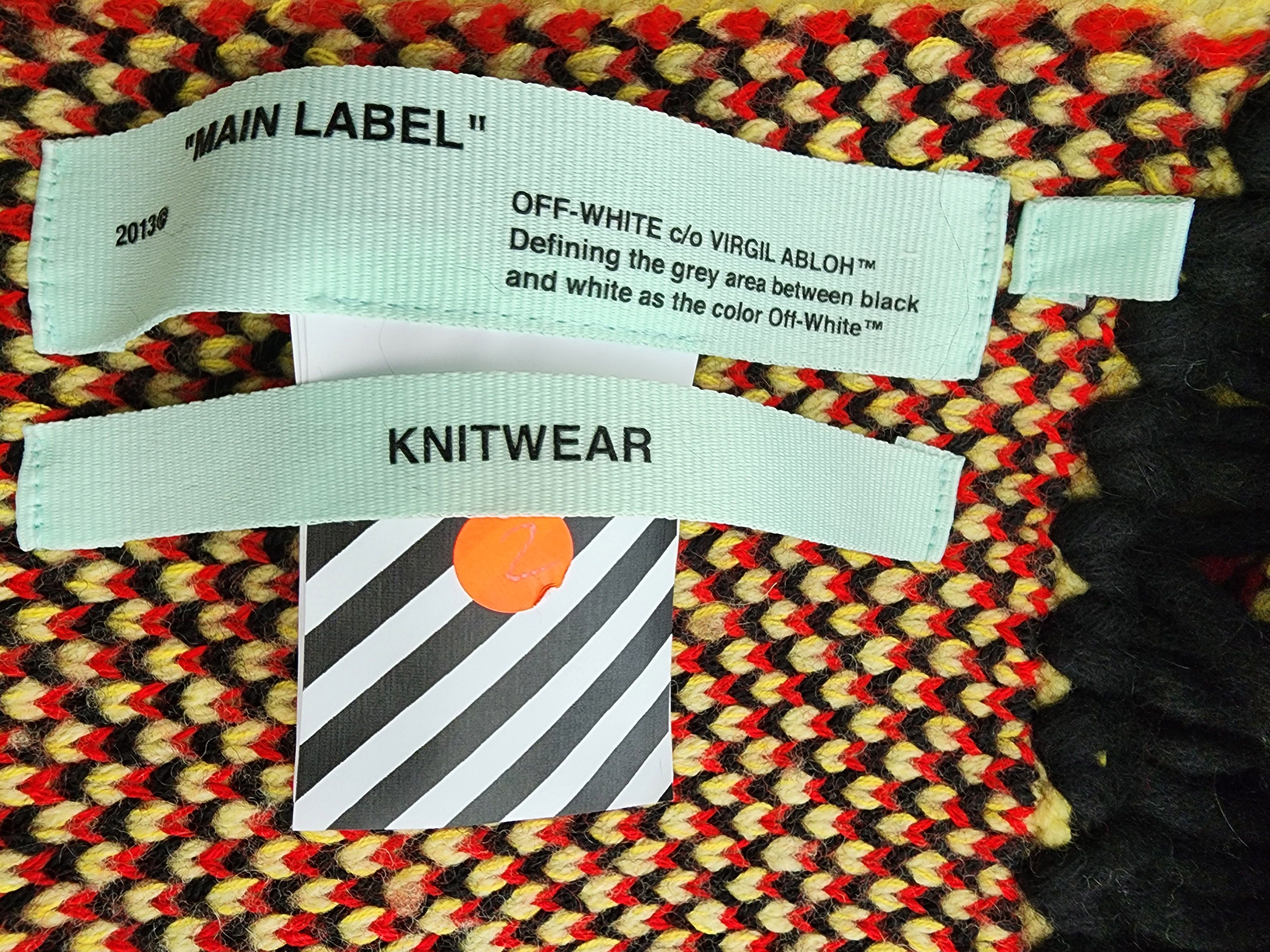 Off-White × Virgil Abloh Off-White knit industrial scarf - MADE IN ITALY Size ONE SIZE - 4 Thumbnail