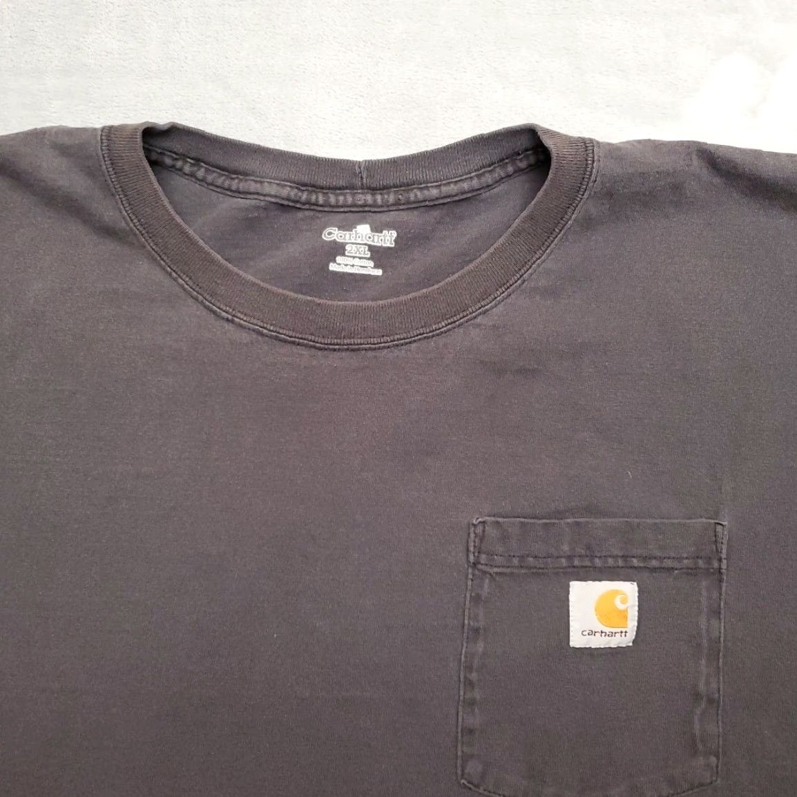 Carhartt VINTAGE Carhartt Shirt Mens 2XL Black Pocket Workwear Short Sleeve Tee Outdoors Cotton Size US XXL / EU 58 / 5 - 3 Thumbnail