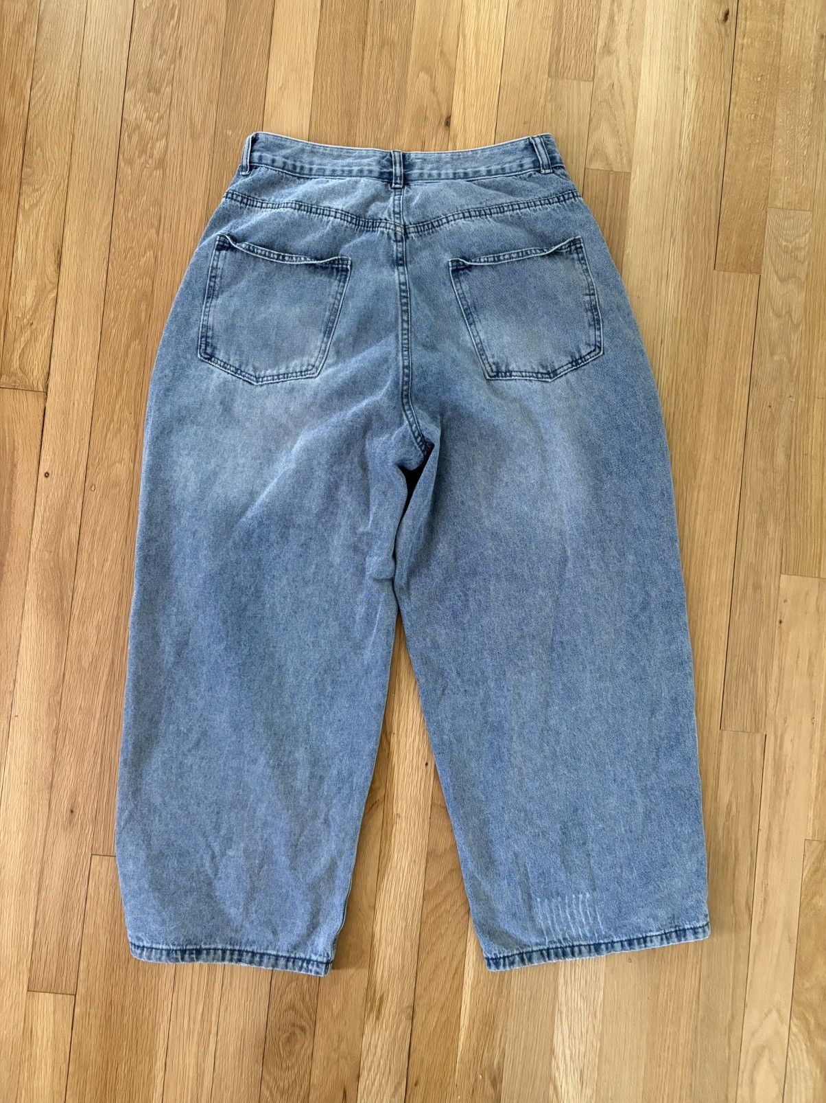 Japanese Brand × Vintage Super baggy Illuminate blue jeans Size US 32 / EU 48 - 2 Thumbnail