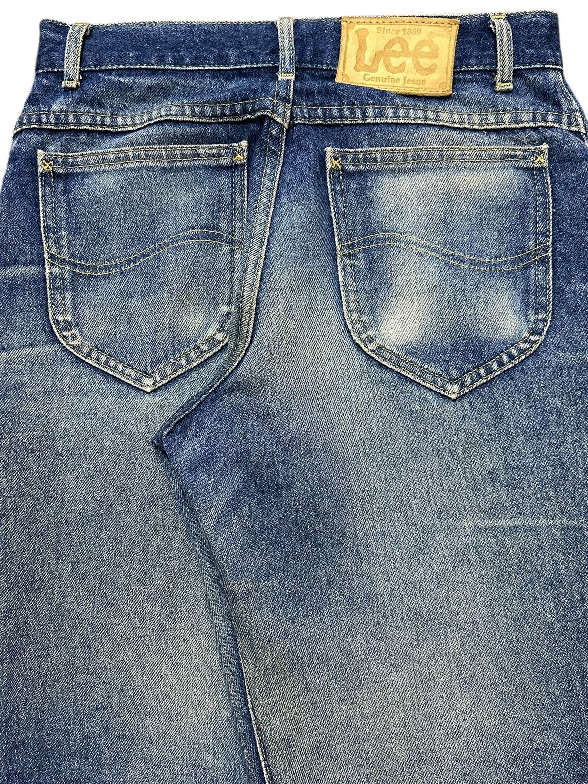Lee Vintage 90s Lee Mud Wash Faded Whiskers Distress Style Jeans Size US 28 / EU 44 - 6 Thumbnail