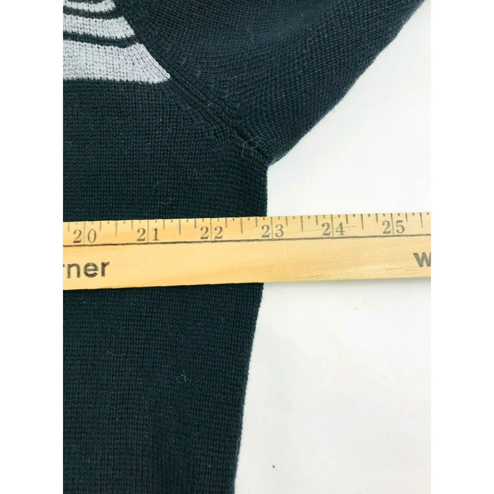 Arrow Arrow Sweater Men's Large Black 1/4 Front Zip Pullover Mock Neck Long Sleeve Size US L / EU 52-54 / 3 - 4 Thumbnail