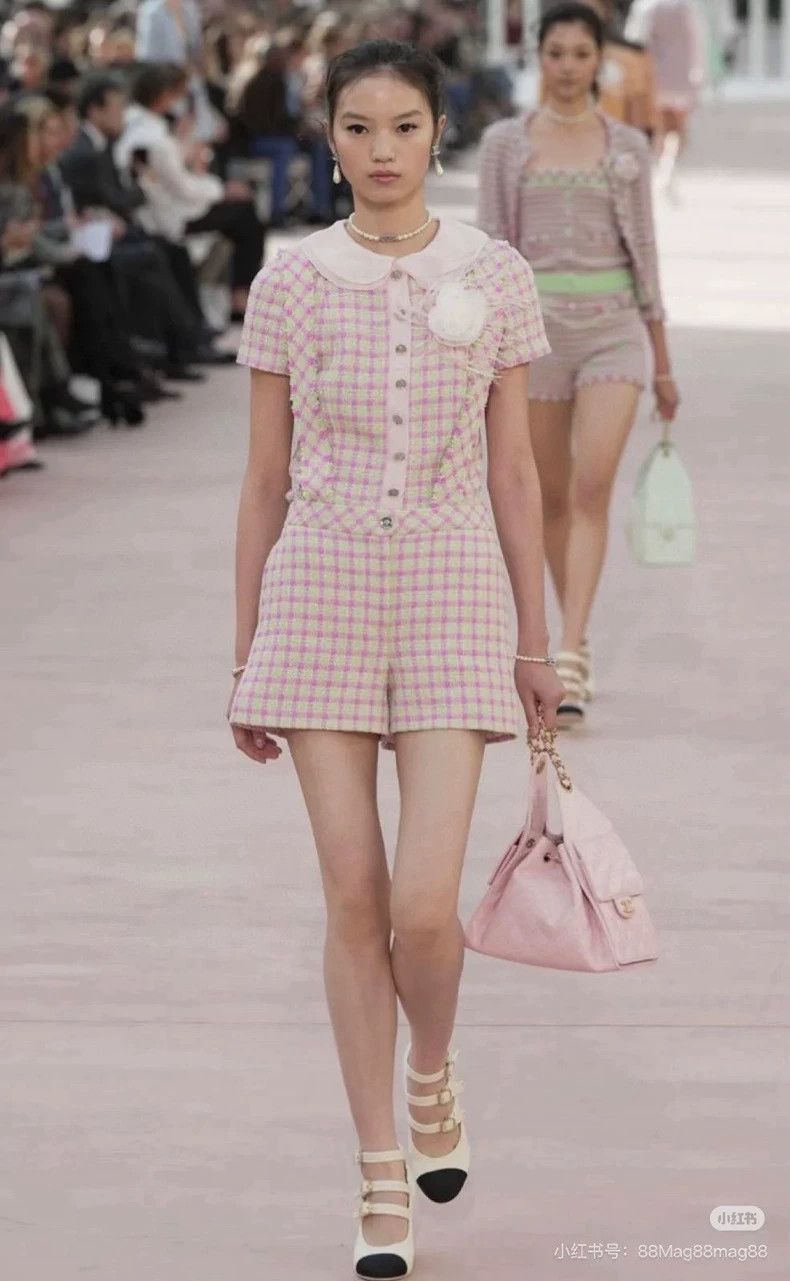 Chanel Chanel 25s pink plaid jacket Size XXS / US 00 / IT 34 - 5 Thumbnail