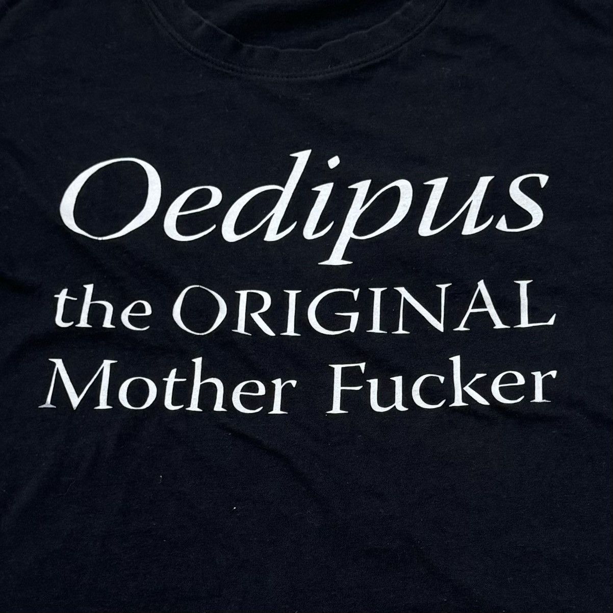Vintage VINTAGE 90s OEDIPUS HUMOR TEE! Size US XL / EU 56 / 4 - 1 Thumbnail