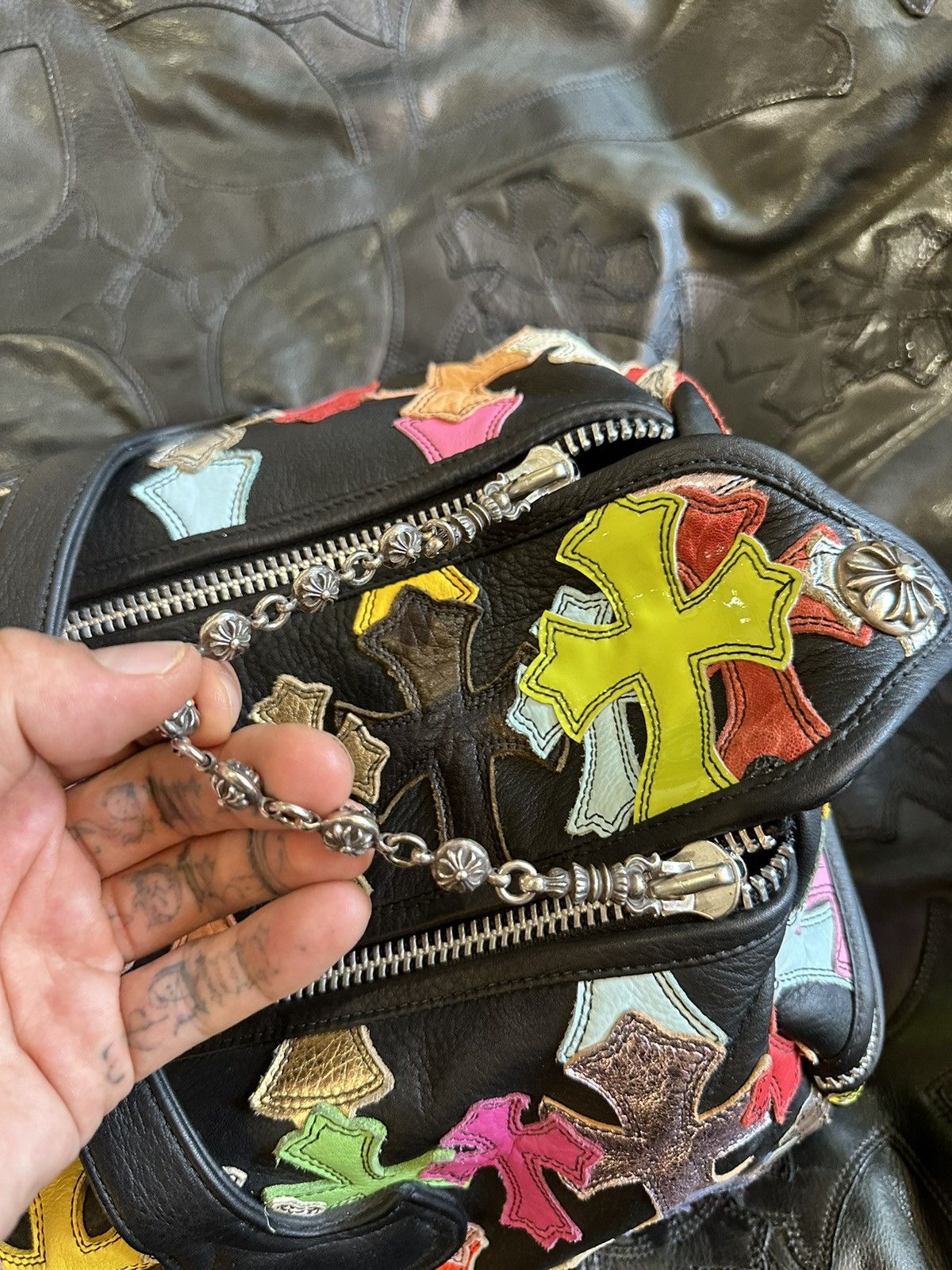 Chrome Hearts CHROME HEARTS LARGE FLOODED CROSS LUGGAGE DUFFLE BAG 4G Size ONE SIZE - 14 Thumbnail