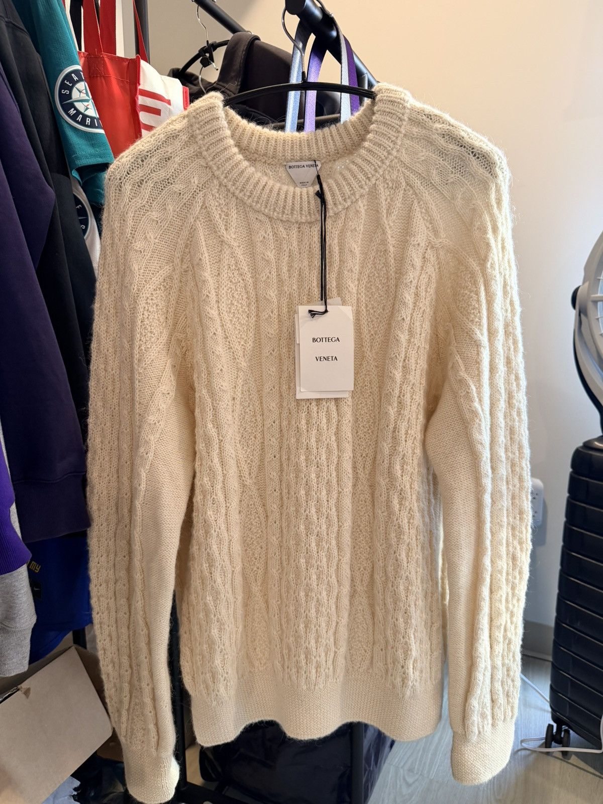 Bottega Veneta Bottega Veneta Aran Cable Knit Sweater BRAND NEW Size XXL Size US XXL / EU 58 / 5 - 1 Thumbnail