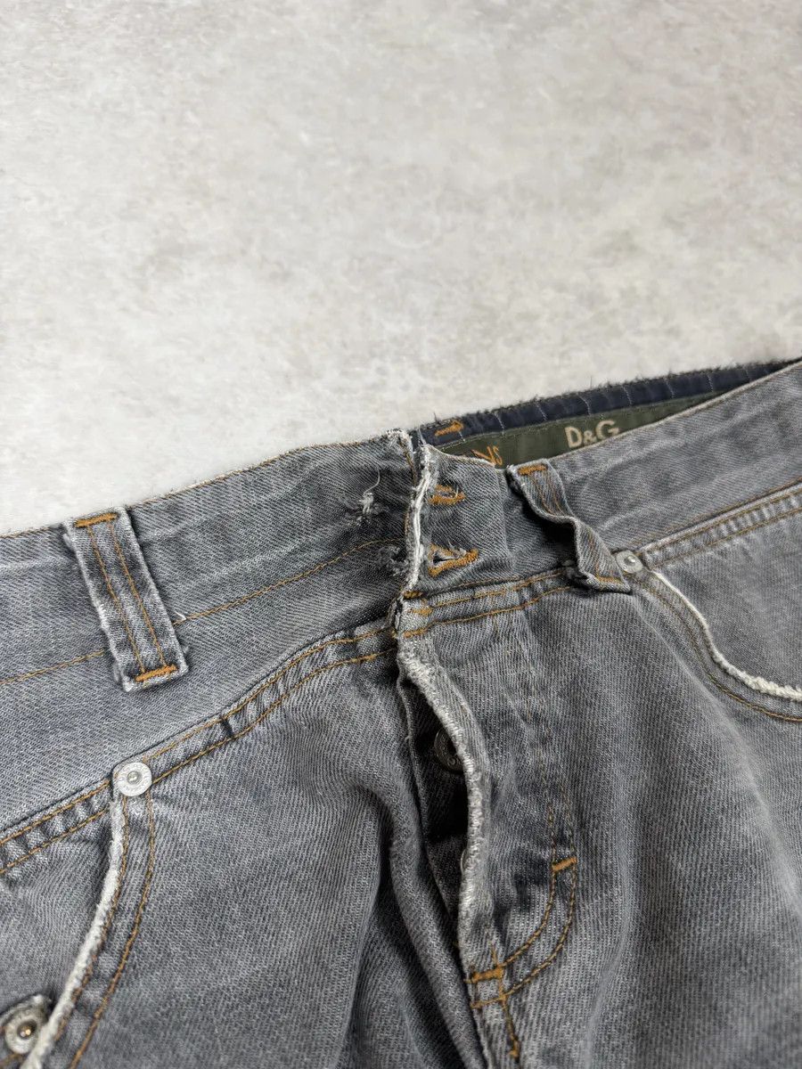 Dolce & Gabbana AW2004 Dolce & Gabbana Asymmetrical Grey Cargo Denim Jeans Size US 32 / EU 48 - 8 Thumbnail