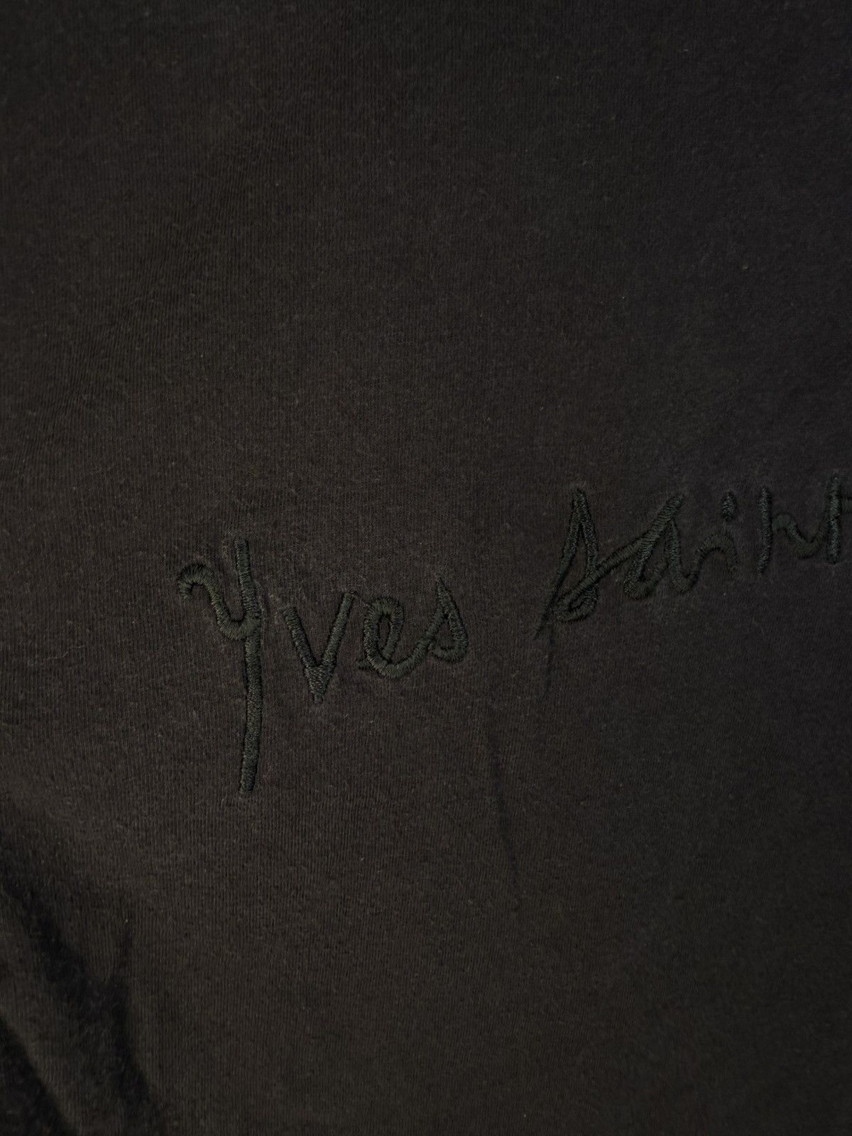 Yves Saint Laurent 90s YSL T-Shirt Big Logo Black Shirt Vintage Tee Size US M / EU 48-50 / 2 - 4 Thumbnail